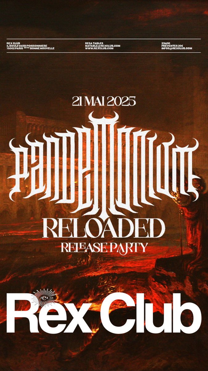 vald_ld's tweet photo. Rdv le 21 Mai ⁦@rexclub⁩ pour la Release Party de #PandemoniumReloaded

https://t.co/26dpCTY2MP https://t.co/n2eh3gDHlJ