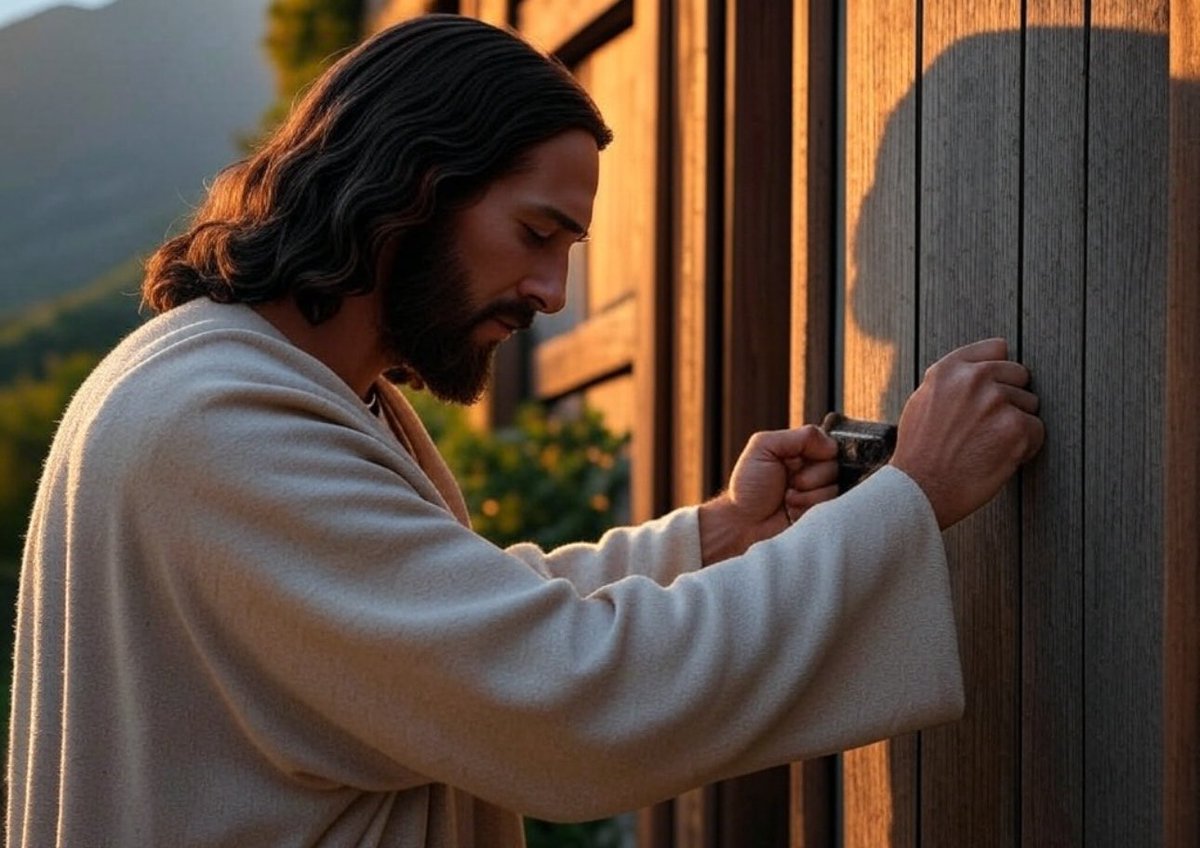 JosephMagnani1's tweet photo. “…I stand at the door and knock. If anyone hears my voice and opens the door, I will come in...”
Revelation 3:20 https://t.co/xeSNjpkKrz