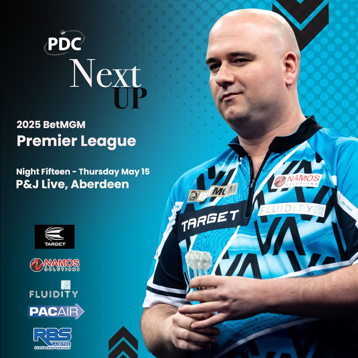 Rob Cross (@robcross180) on Twitter photo It’s win or bust in Aberdeen.
Really frustrating to be in this situation. My game is in a great place but just not getting the results.
Thanks for all the support.
<a href="/TargetDarts/">Target Darts</a>
<a href="/NamosSolutions/">Namos Solutions</a>
<a href="/PwrByFluidity/">Powered By Fluidity</a>
@PAC_AIR
<a href="/ScottRBSLtd/">Scott Bain</a>
📸 <a href="/taylanningpix/">Taylor Lanning</a> It’s win or bust in Aberdeen.
Really frustrating to be in this situation. My game is in a great place but just not getting the results.
Thanks for all the support.
<a href="/TargetDarts/">Target Darts</a>
<a href="/NamosSolutions/">Namos Solutions</a>
<a href="/PwrByFluidity/">Powered By Fluidity</a>
@PAC_AIR
<a href="/ScottRBSLtd/">Scott Bain</a>
📸 <a href="/taylanningpix/">Taylor Lanning</a>