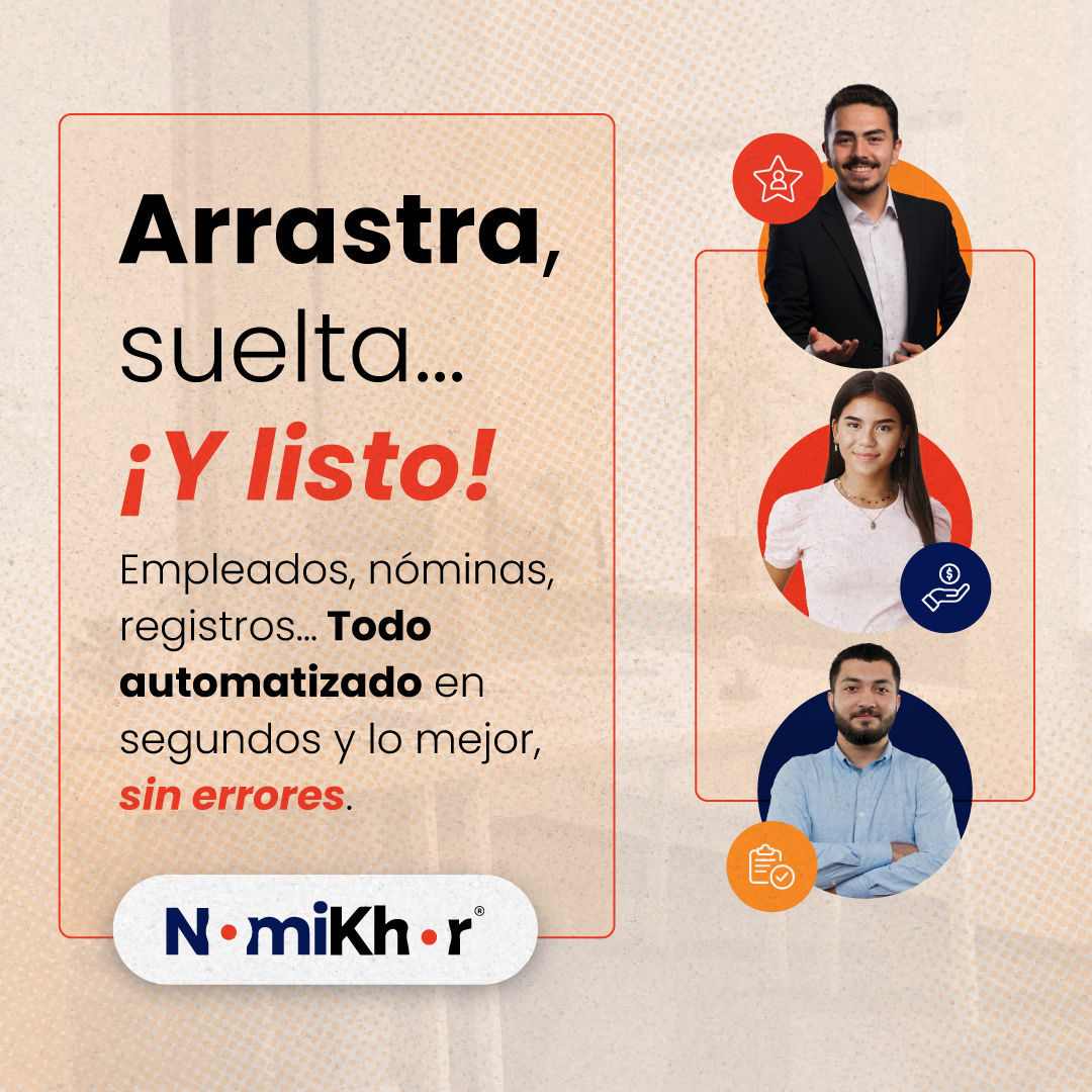 iU_Corp's tweet photo. 🖱️ Gestionar la #nómina nunca fue tan fácil. Con NomiKhor, solo arrastra, suelta y… ��listo!  👀 Mira cómo funciona en https://t.co/YDzF2Wxi7a

#iucorporation #hiumanlab #khor #nomikhor https://t.co/1tIDXYpryD