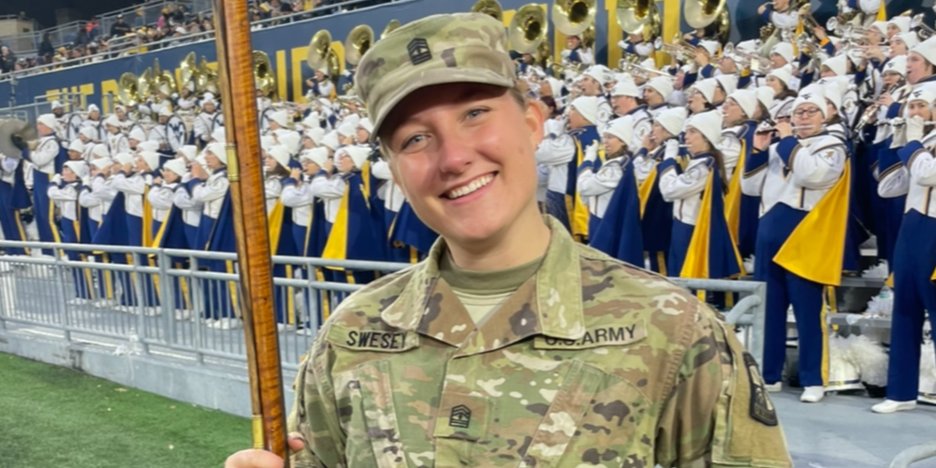 Soon-to-be graduate and enlisted U.S. Army soldier Katharine Swesey plans to use her public health knowledge in a place beyond the traditional setting– in the U.S. Army.

Tomorrow, Katharine will graduate with a Masters in Public Health. 🎓 Read more: publichealth.wvu.edu/news/story/?he…