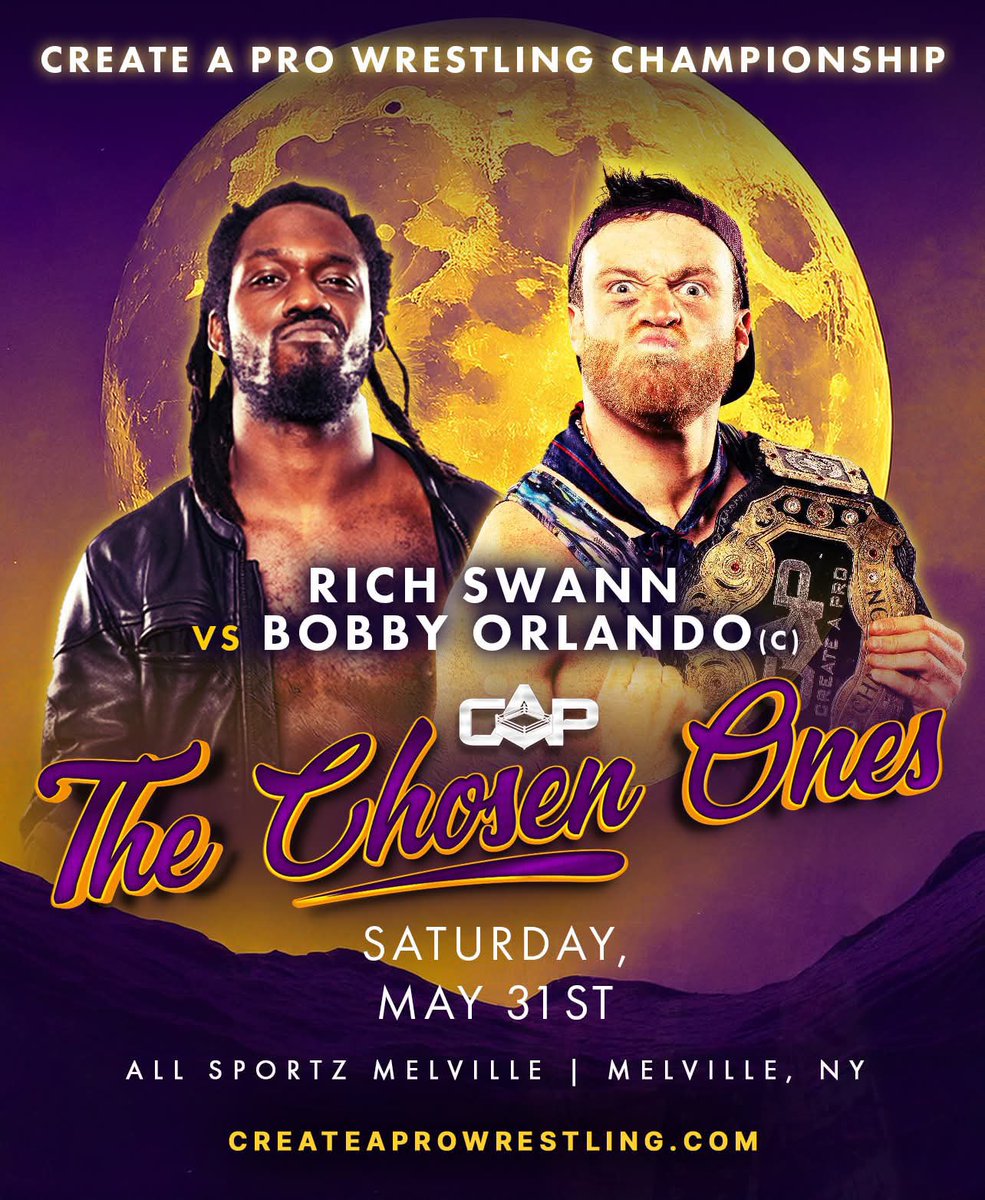 Biggest <a href="/CreateAPro/">Create A Pro NY</a> show in history.

In the words of <a href="/cpawrestles/">cpa</a>, biggest match in wrestling history.

And in the words of Bobby Orlando, I’m your mom.

THE SWAN VS. THE SILLY GOOSE

🏆CAP CHAMPIONSHIP ON THE LINE🏆

BE THERE OR BE SQUARE

(i still don’t know what that means)