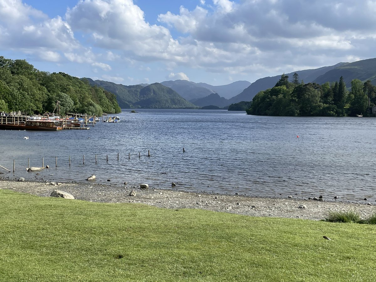 LakesOnBoard's tweet photo. There’s some fabulous parks in #Keswick, looking lovely in the sunshine. Plus one of the most attractive bus stops you’ll ever see where you can wait with Goldilocks and the 3 bears. 

Try this self guided audio walking tour to find out more about Keswick!
https://t.co/LsgK6HWEiK https://t.co/rL8RZoGBkY