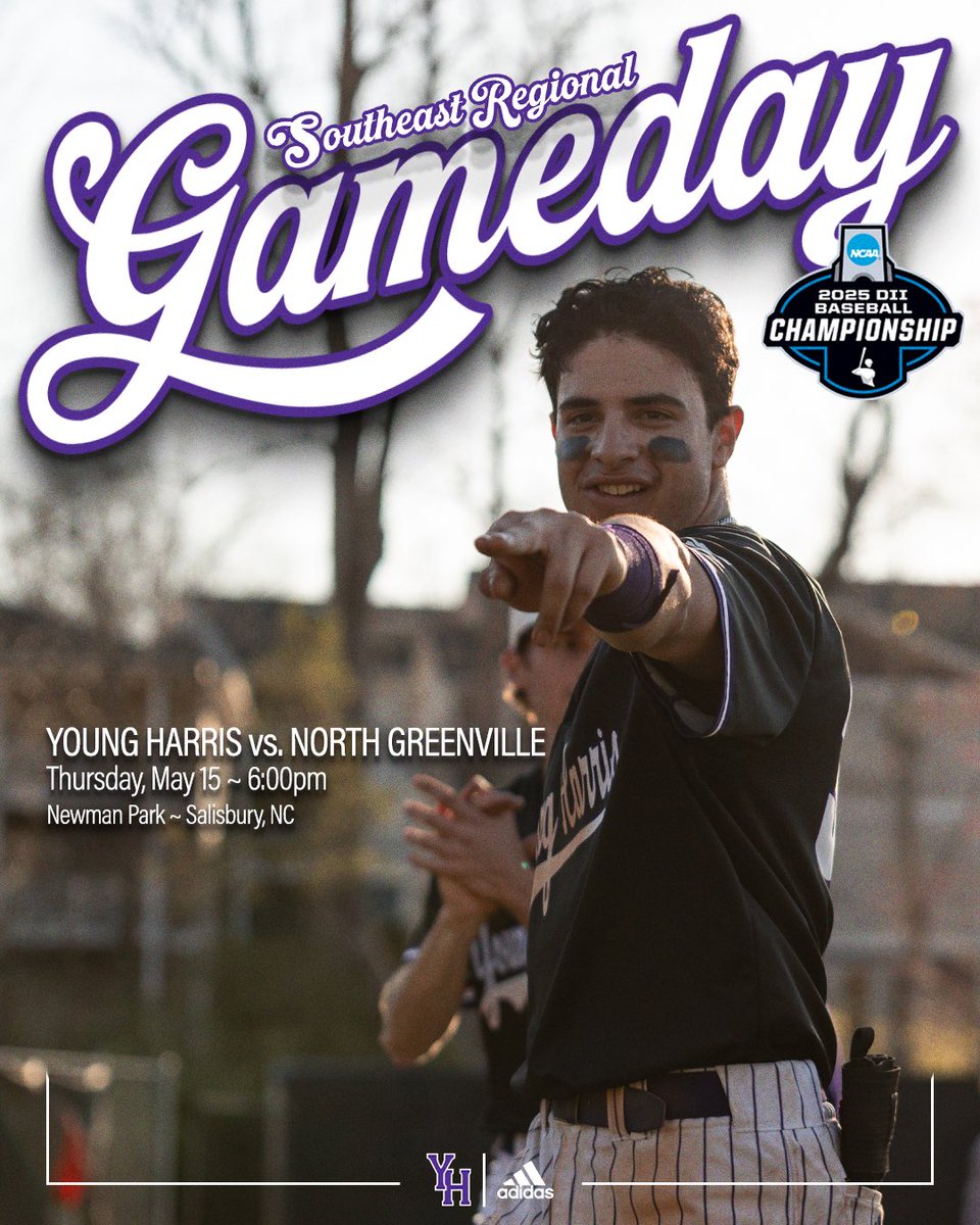 BSB | YHC Baseball continues postseason play as they face North Greenville at 6:00pm in the NCAA D2 Southeast Regional! #staYHungry