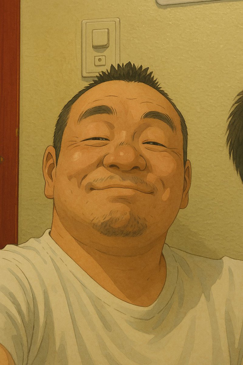 okuna361's tweet photo. ジブリ風に��ても隠せないおじさん感 https://t.co/s68TRDa5k9
