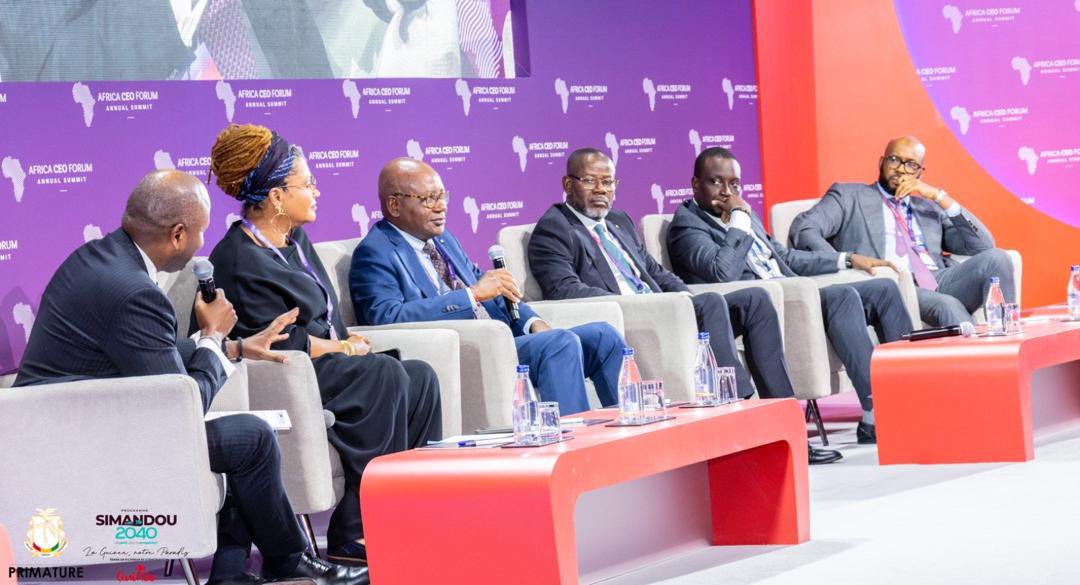 bahourykigna's tweet image. Le panel “Investir en Guinée” à l’Africa CEO Forum d’Abidjan a révélé l’attractivité de notre potentiel minier, et les opportunités d’affaires ont séduit de nombreux investisseurs. Cap sur Conakry, au GUIF4, pour concrétiser ces promesses ! #InvestInGuinea #ACF2025 #APIP #GUIF