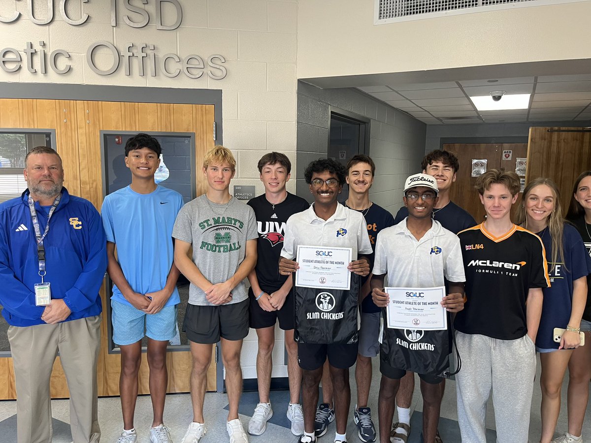 Coach Scott Lehnhoff (@coach_lehnhoff) on Twitter photo Congrats to Shiv and Aadi Parmar of <a href="/Clemensgolf/">Jeff Sweet</a>! They are the <a href="/SCUCISD/">SchertzCiboloUC ISD</a> <a href="/slimchickens/">Slim Chickens</a> athletes of the month for <a href="/SamuelClemensHS/">Clemens High School</a>! These two guys are magicians on the links! ⛳️ 🎯 Congrats to Shiv and Aadi Parmar of <a href="/Clemensgolf/">Jeff Sweet</a>! They are the <a href="/SCUCISD/">SchertzCiboloUC ISD</a> <a href="/slimchickens/">Slim Chickens</a> athletes of the month for <a href="/SamuelClemensHS/">Clemens High School</a>! These two guys are magicians on the links! ⛳️ 🎯