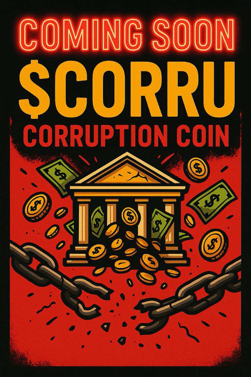 Web3temple's tweet photo. Something corrupt is coming…
Not your average meme coin.
This is satire with substance — exposing corruption one meme at a time.
No VCs. No filters. Just raw truth wrapped in chaos.
Follow @Corru_coin & join the Telegram.
Early birds get the first laugh.
#CORRU #CryptoSatire https://t.co/vsAH4MV9H5