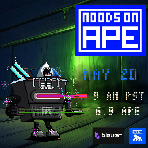 🚨 40 GTD SPOTS UP FOR GRABS <a href="/NoodsOnApe/">NoodsOnApe</a>! 🚀

🎉 10 SPOTS HERE + 30 MORE IN OUR DISCORD! 🎉

🔥 LIKE, SHARE, TAG 3 FRIENDS to ENTER! 🔥

🗓️ MINT DROPS MAY 20TH

🌐 app.blever.xyz/drops/noods-on…

💸 6.9 APE
