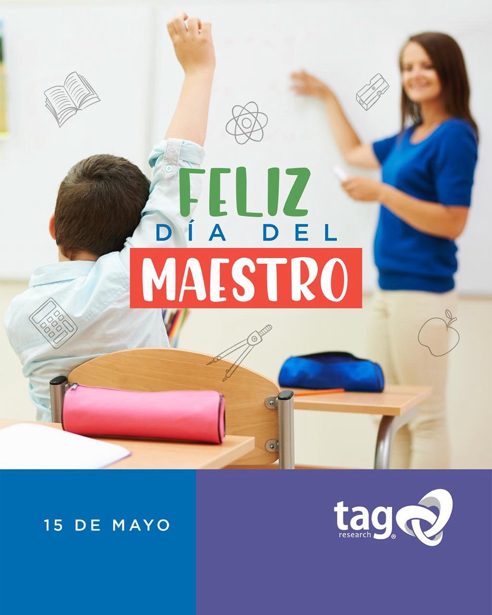TagResearch's tweet photo. Feliz día del maestro! #felizdiadelmaestro #15demayo #tagresearch https://t.co/sRExTzxTdy