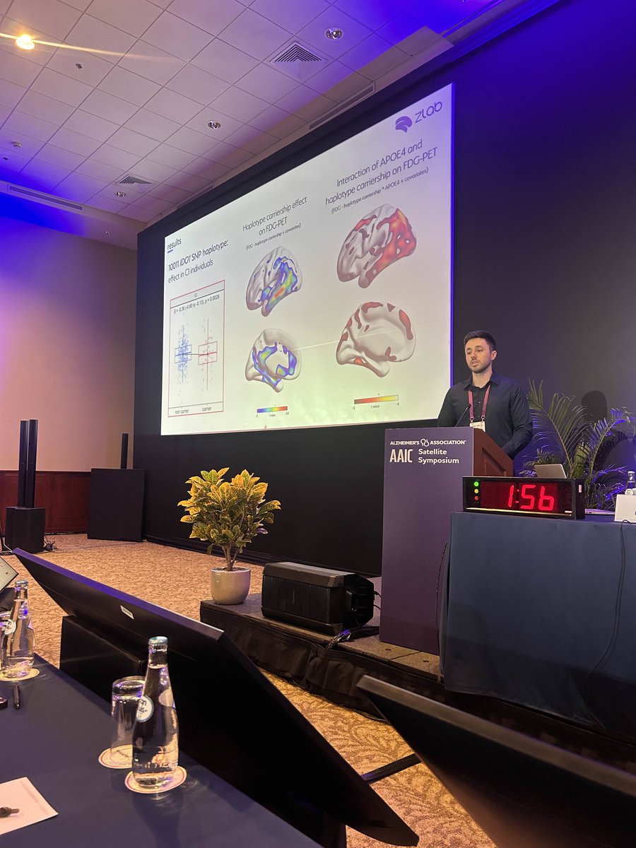 Zimmer Lab (@zimmerneurolab) on Twitter photo Congrats to PhD student <a href="/limberger_chris/">Christian Limberger</a> on his Lightning Presentation at #AAICSatellite in Lima! 🇵🇪
🧠His talk: "Brain Hypometabolism and Cognitive Impairment Are Exacerbated by a Common IDO1 Genetic Variant" was excellent! 👏 <a href="/alzassociation/">Alzheimer's Association</a> Congrats to PhD student <a href="/limberger_chris/">Christian Limberger</a> on his Lightning Presentation at #AAICSatellite in Lima! 🇵🇪
🧠His talk: "Brain Hypometabolism and Cognitive Impairment Are Exacerbated by a Common IDO1 Genetic Variant" was excellent! 👏 <a href="/alzassociation/">Alzheimer's Association</a>