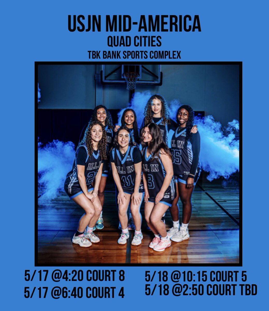 I can’t wait for this weekend with the my team!! This is my schedule:
