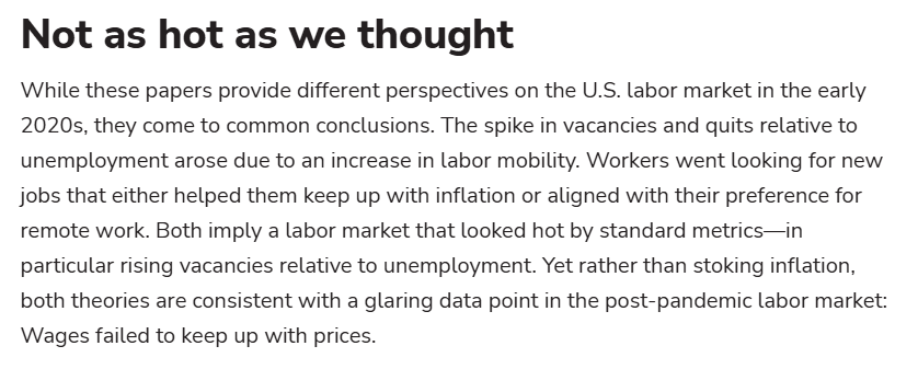 Gianluca Violante (@glviolante) on Twitter photo Insightful piece by <a href="/Simon_Mongey/">Simon Mongey</a> which highlights the common denominator between my paper with Bagga, Mann, and Sahin, "Job Amenity Shocks and Labor Reallocation" and the paper by Afrouzi, Blanco, Drenik, and Hurst, "A Theory of How Workers Keep Up with Inflation", summarized Insightful piece by <a href="/Simon_Mongey/">Simon Mongey</a> which highlights the common denominator between my paper with Bagga, Mann, and Sahin, "Job Amenity Shocks and Labor Reallocation" and the paper by Afrouzi, Blanco, Drenik, and Hurst, "A Theory of How Workers Keep Up with Inflation", summarized
