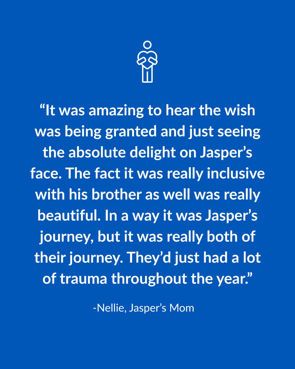 This #InternationalDayofFamilies we’re celebrating Wish Families 🧑‍🧑‍🧒‍🧒💙 For a child living with a critical illness, experiencing a wish come true alongside their family helps to create a sense of normalcy and lasting happy memories ow.ly/eYu550VSOLm