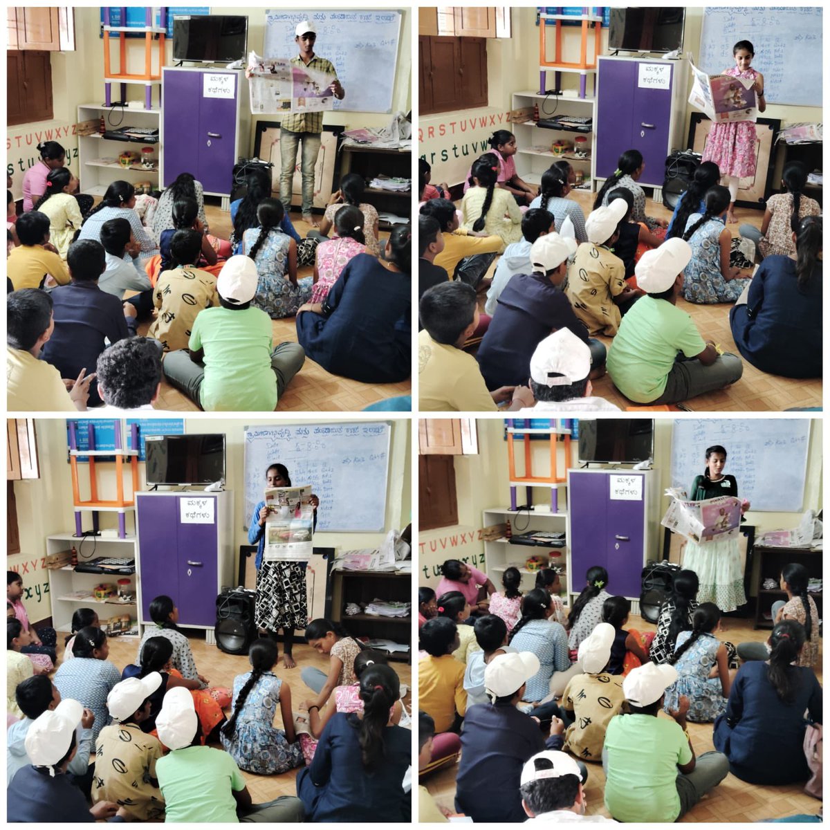 readingkafka's tweet photo. Daily readalouds in the rural library summer camp. #smallstepseveryday https://t.co/z5ueSVLoxT