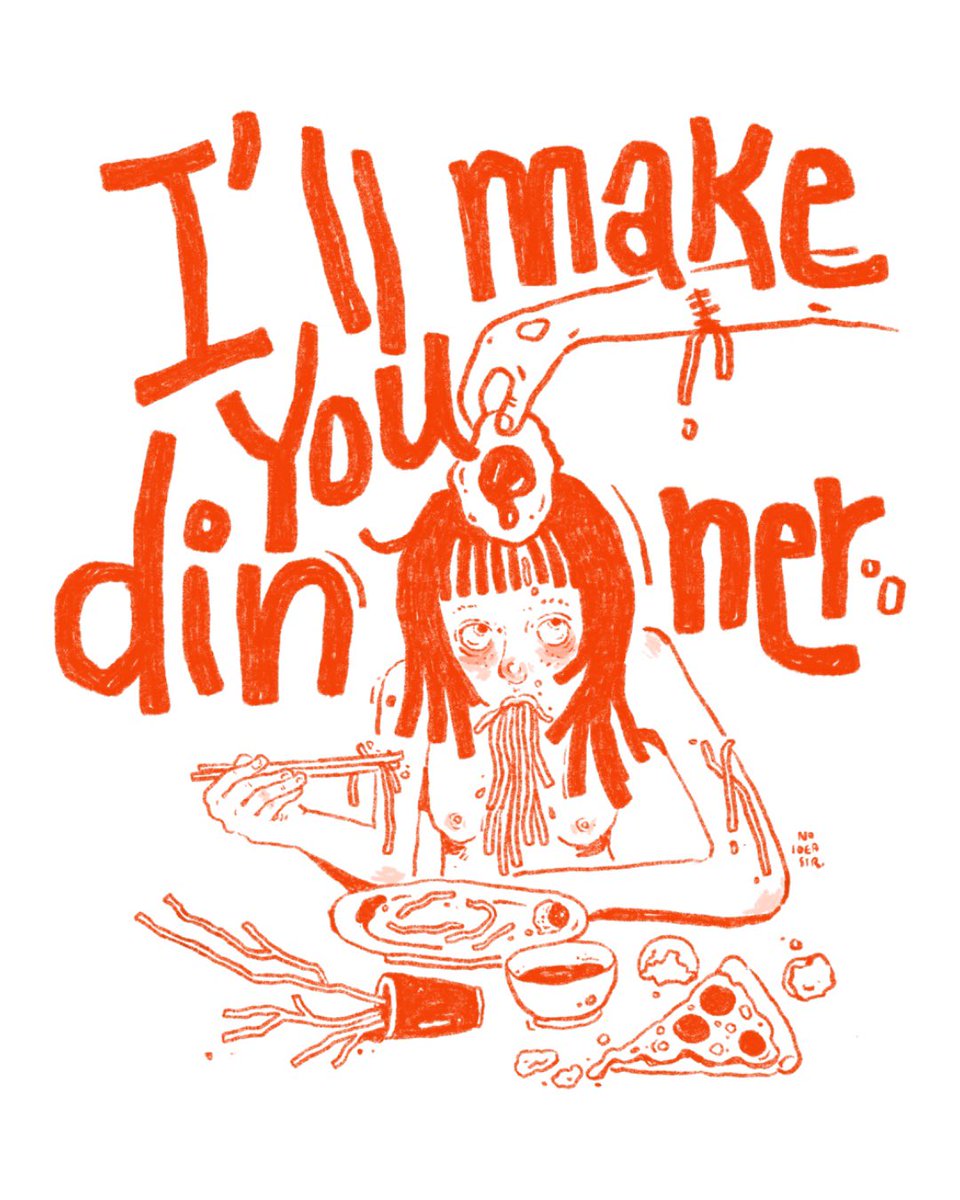 Have you eaten yet? 🍝 #noideasir #illustration #artwork