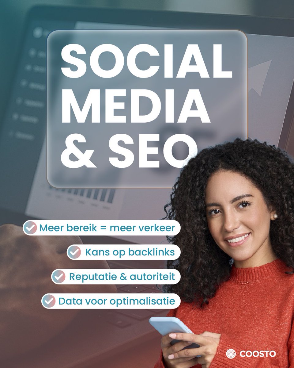 🚀 Wil je dat je merk beter gevonden wordt? Combineer social media met SEO:

✅ Meer bereik = meer verkeer
✅ Sterke posts → backlinks
✅ Leer van je concurrenten
✅ Bouw aan je online reputatie

Meer weten? Lees: coos.to/4ieSLiJ

#SEO #SocialMedia #OnlineZichtbaarheid