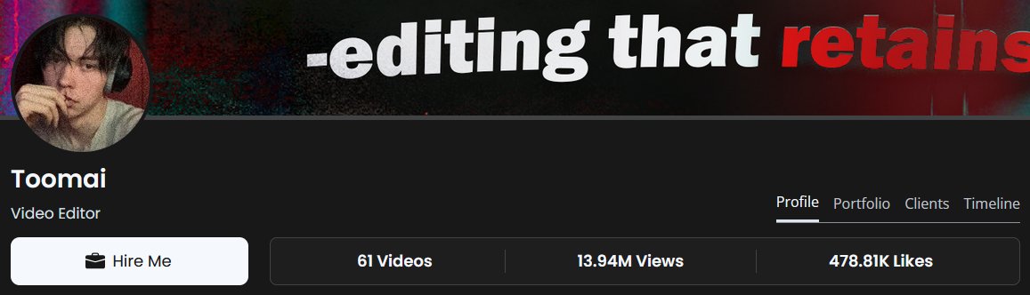 *insert classic statistics post*  

but actually- 
feels good that I have been able to get my clients Long Form videos to almost 14 Million Views! 🙏

and another ~20 Million Views on Short Form Content!

A lot more work ahead than behind so we keep going!  🙌