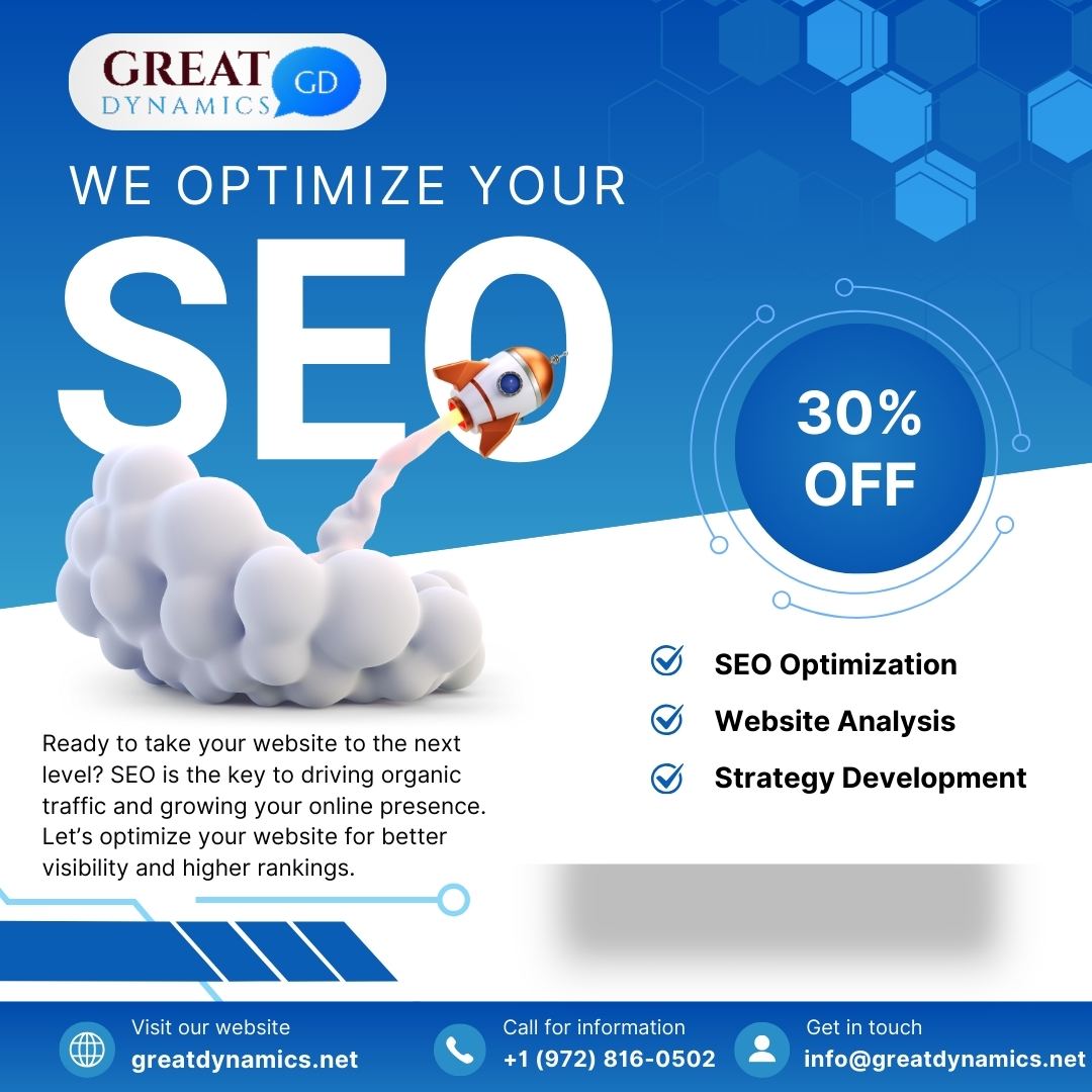 GreatDynam66939's tweet photo. 🚀 Ready to take your website to the next level? 

SEO is the key to driving organic traffic and growing your online presence. Let’s optimize your website for better visibility and higher rankings.

👉 Contact us today to boost your business online!
📧 info@greatdynamics.net
📞 +1 (972) 816-0502
📍 403 Spirehaven Drive, Fate, Texas
🌐 https://t.co/s7sSKvKE8n

#SEO #DigitalMarketing #WebsiteOptimization #ContentMarketing #GrowOnline #GreatDynamics #RankHigher #SmallBusinessGrowth #DigitalStrategy