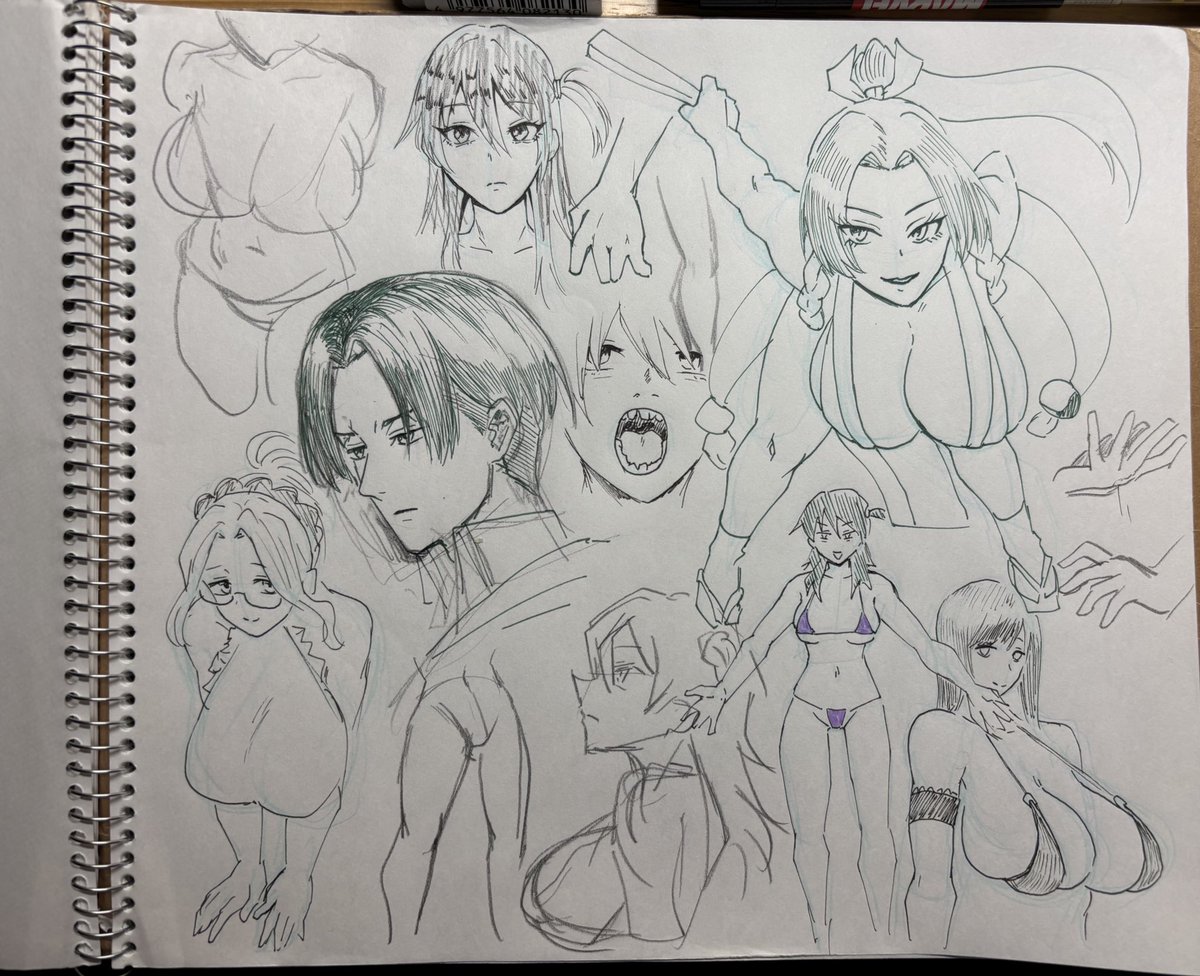 久しぶりにアナログで落書きした 