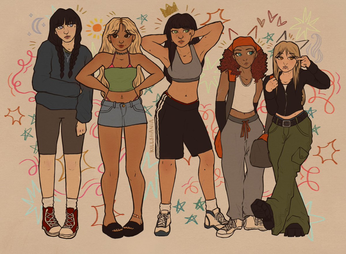 killshania's tweet image. AFTG YURI BEAM!!! my perfect court girlies are finished 🤍🧡❤️💛 #aftg