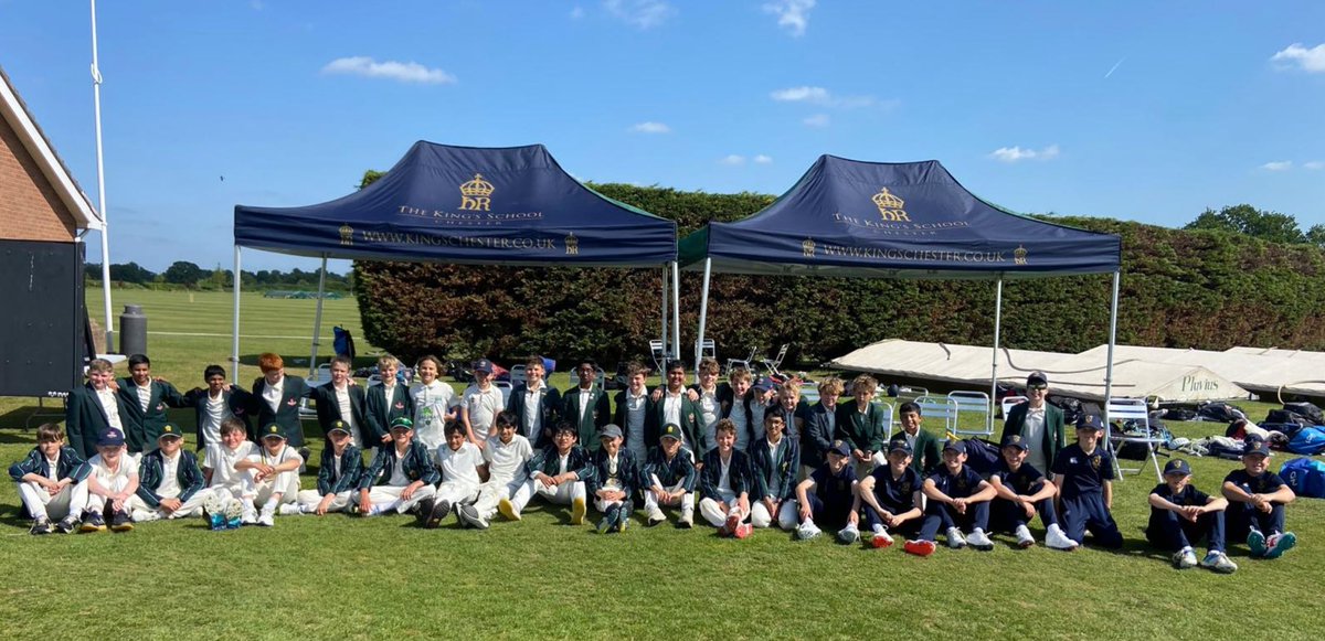 U12 cricket sixes competition today at King’s with 6 teams battling it out in great spirits in the sun. Well done to cricketers from St Mary’s, Sandbach and King’s Chester on a fantastic day, and especially to Cheadle Hulme as today’s overall winners 🏏👏☀️