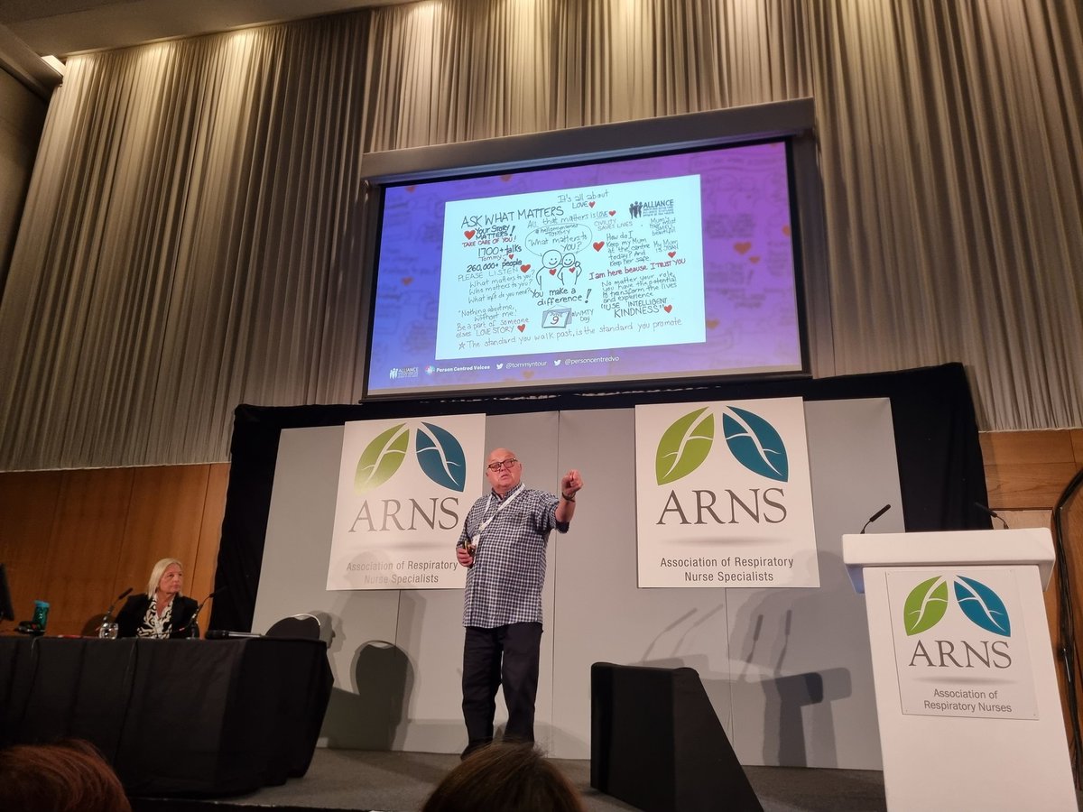 RespNurseMaria's tweet photo. A highlight was our first keynote speaker, @tommyNtour- reminding us that "we make a difference"- what a passionate and emotive speaker. We need to treat as patients as "human beings" - what matters most to them? #ARNS2025 https://t.co/UufnWEQpYj