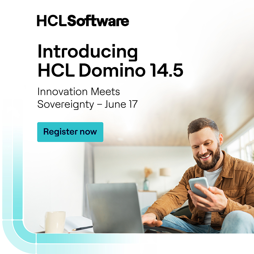 Join us on June 17 to see how HCL Domino 14.5 helps organizations work smarter, strengthen security, and keep full control over their data.  
June 17, 2025 7:30 PM IST | 10 AM EST  
Register now: hclsw.co/arsd1e