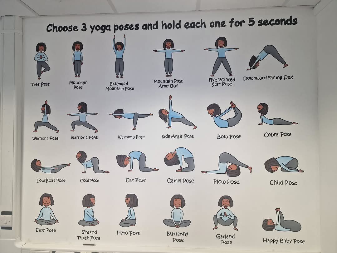 Sensory circuit painted a year ago in a primary school.
