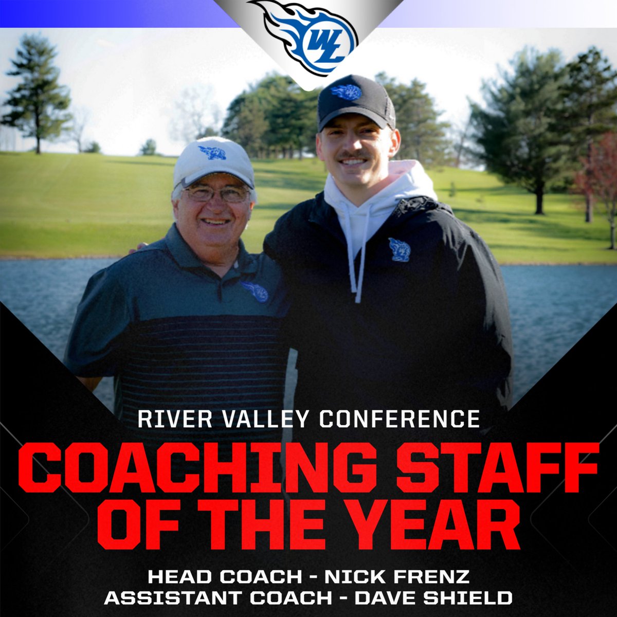 WestLibertyCSD's tweet photo. Congratulations to boys golf coaches Nick Frenz and Dave Shield who were voted as co-coaching staff of the year! Well deserved honor for these two!
@WestLibAthletic
@WLCometGolf
@CoachNFrenz
@westlibertyCC https://t.co/QzoYJJtjkg
