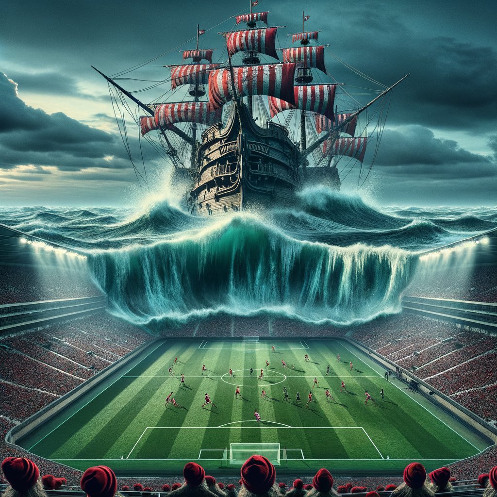 ⚓️ Captains Log: Another glorious skirmish at Ampstle Farm! We whipped Halth Stanley 3-1, with G. De Marco, S. Kitayama &amp; S. Muhammad scoring like sailors finding gold! 💰 Our ship sails high in the standings! To our loyal crew, raise a pint! 🍻⚓️