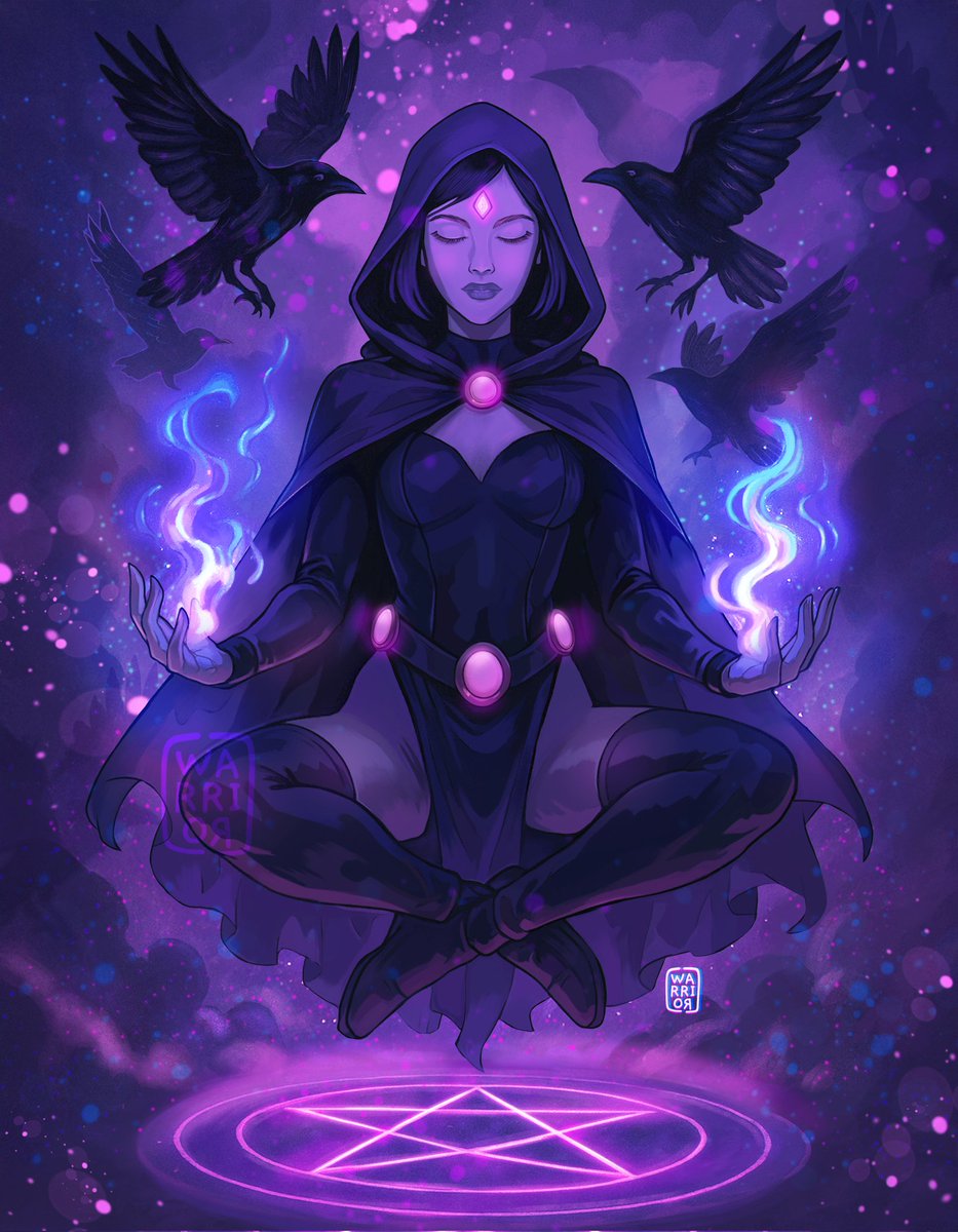 warriorartt's tweet photo. #raven #teentitans #illustration #fanart https://t.co/HLalIOFr8a