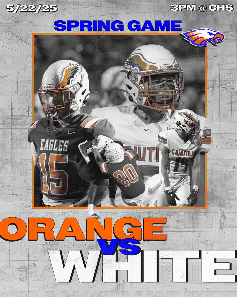 Football is back!

Come out and support your Eagles at the Orange vs White Spring Game!

Free entry + food trucks on site ! 

#SpringFootball
#Football
#GoCanutillo