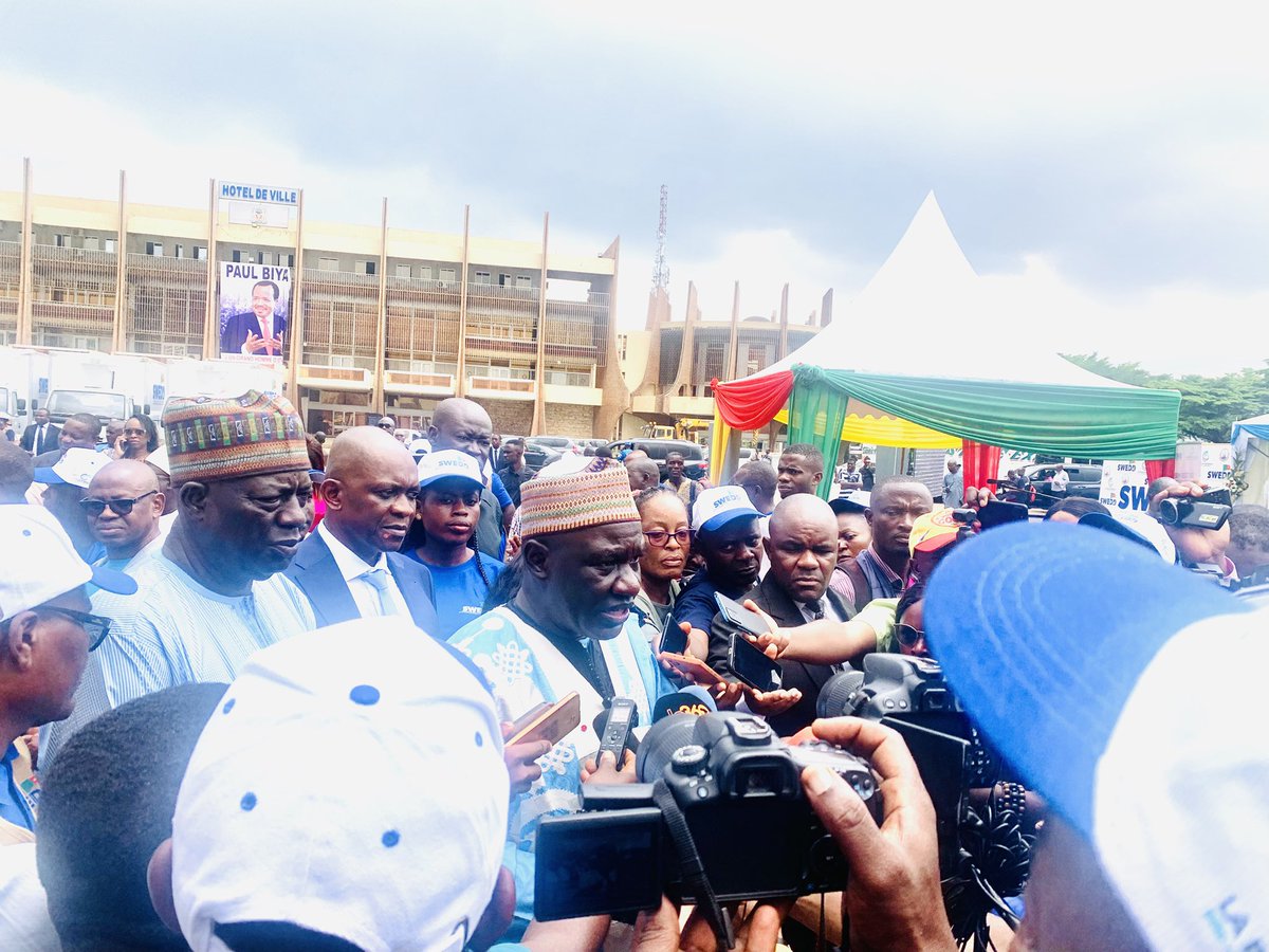 cedric_mimbe's tweet photo. Official ceremony for the presentation of the SWEDD 2 @Swedd_Camerun project results and the handover of equipment and rolling stock to the beneficiary ministries, under the patronage @minepat237. @WorldBank-funded project targeted 703,174 aged 10-24 Adamawa, North and Far North https://t.co/bQWgsRkiwk