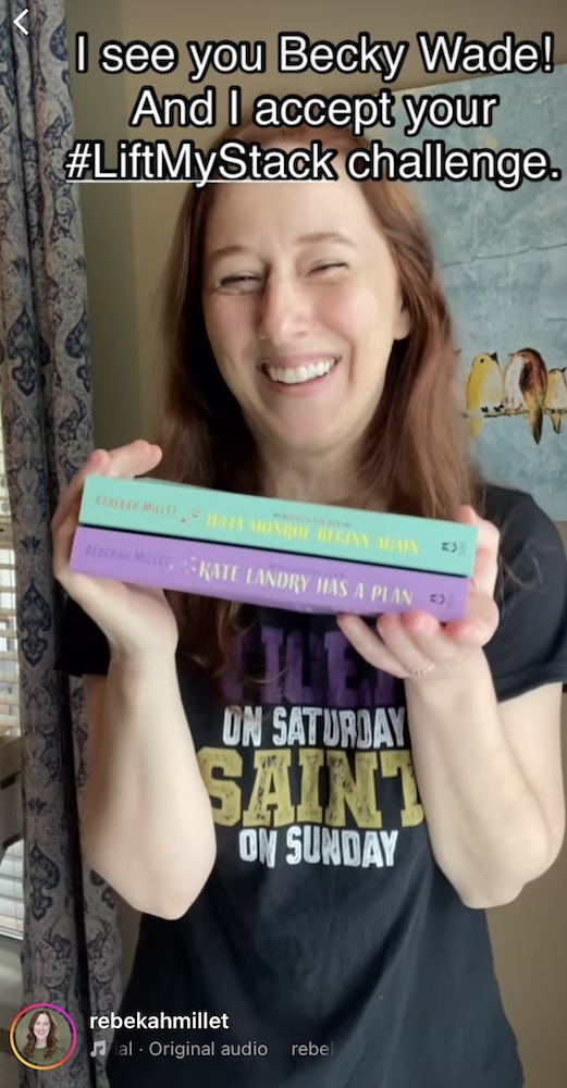 I'm having a lot of fun with the #liftmystack challenge I issued! Authors, can you lift the stack of books you've published? Readers, can you lift your TBR stack?