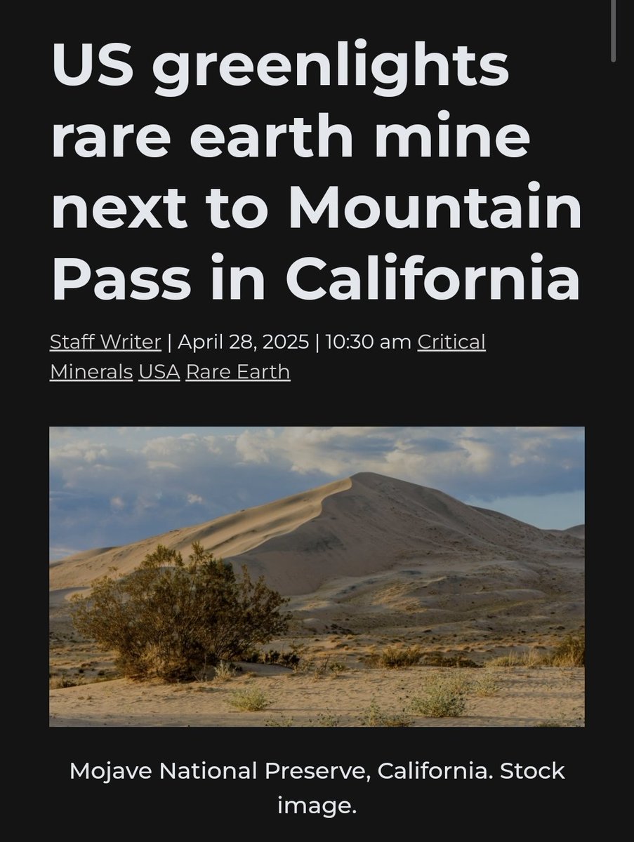 #Trump #RareEarths Stock SOARS! 

$DTREF 

INCLUDES 1.1M of #Gold 

Thank you #SaudiArabia 
Good job <a href="/SilverGoldStock/">SilverGoldStocks 📈🎺</a> 
<a href="/mana01964/">maneco64</a> 

mining.com/us-greenlights…