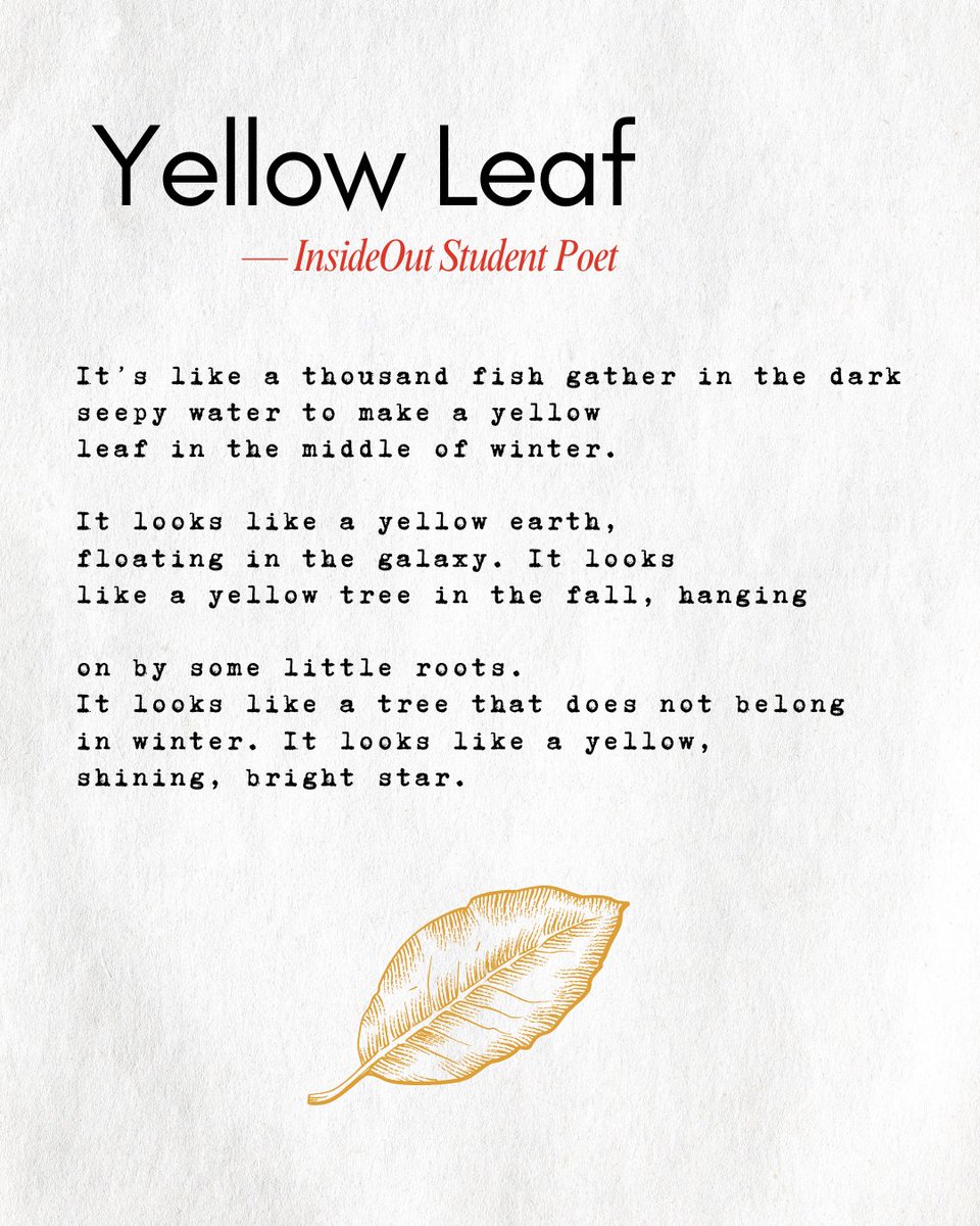 InsideOutDET's tweet image. Another incredible piece from one of our many talented student poets! We are so grateful to encourage their creative journeys—and for our wonderful community of supporters who make it all possible.

If you can, please make a gift. 

insideoutdetroit.org/donate/