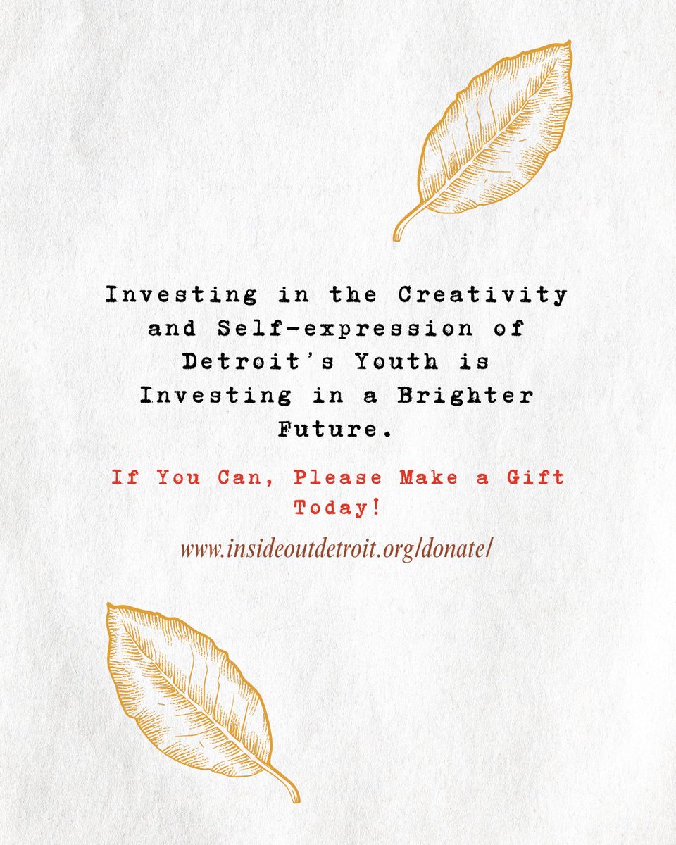 InsideOutDET's tweet image. Another incredible piece from one of our many talented student poets! We are so grateful to encourage their creative journeys—and for our wonderful community of supporters who make it all possible.

If you can, please make a gift. 

insideoutdetroit.org/donate/