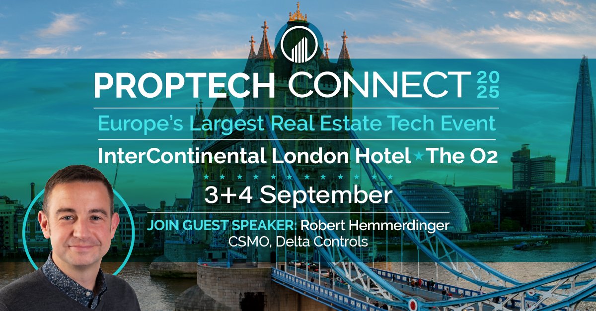 Pleased to share that our Chief Sales &amp; Marketing Officer, Robert Hemmerdinger, will speak at #PropTechConnect in London, Sept 3–4.

Topic: “Adapting to the Shifting Landscape of Healthcare Real Estate”.

Delta Controls is proud to take part in shaping the future of smart,