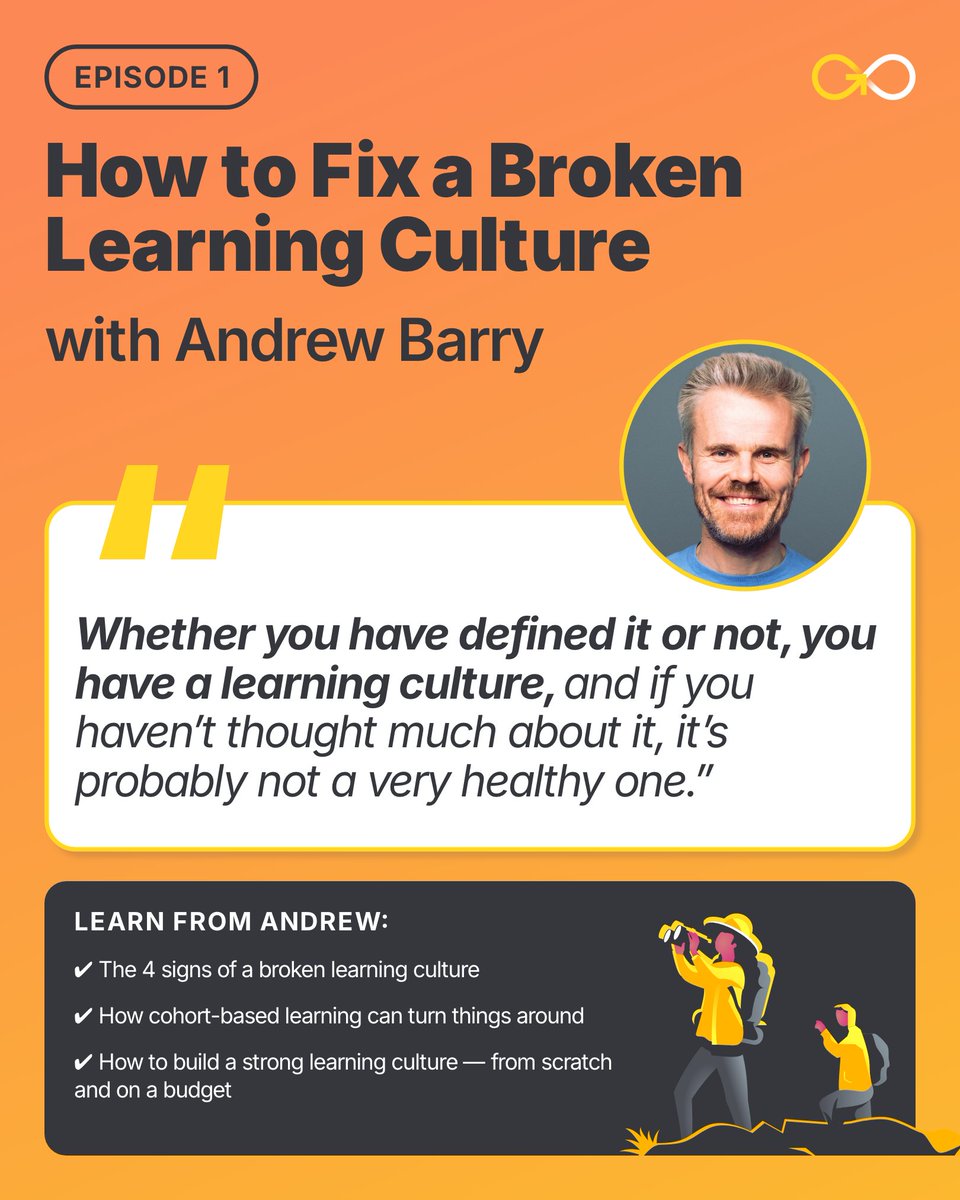 GoSkills (@getgoskills) on Twitter photo 🎧 (1/7) How to Fix a Broken Learning Culture with Andrew Barry (<a href="/Bazzaruto/">Andrew Barry 🦁</a>): goskills.com/Resources/lear… 🎧 (1/7) How to Fix a Broken Learning Culture with Andrew Barry (<a href="/Bazzaruto/">Andrew Barry 🦁</a>): goskills.com/Resources/lear…