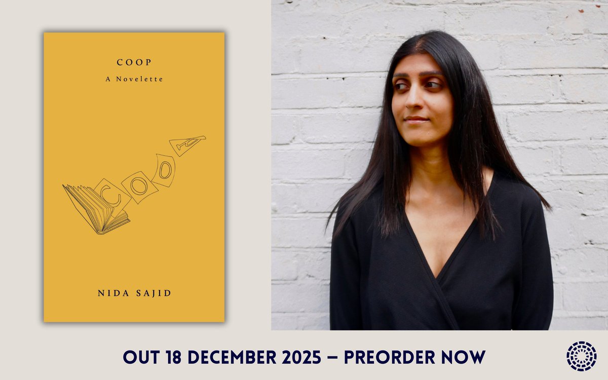 One more book for 2025, as a treat!
COOP: A NOVELETTE by Nida Sajid 💫

Between minimum-wage work and strained texts with her parents, Lena’s days are shaped by struggles with food and job-hunting. As her story unravels, can she find autonomy and escape?
hajarpress.com/books/coop