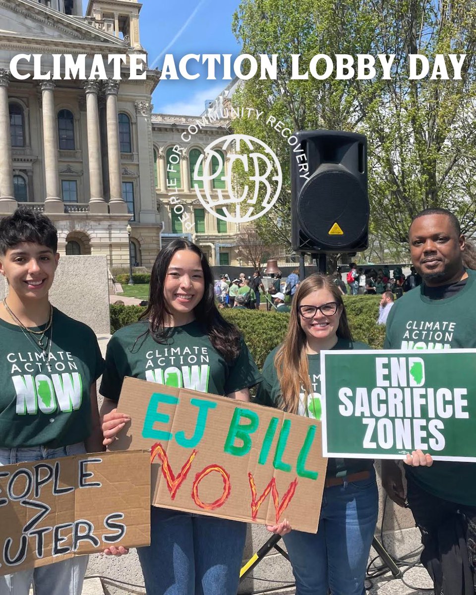 pcrchi's tweet photo. Join us at the State Capitol on May 21 to #ActOnClimate! We'll urge legislators to support the @ILCleanJobs Platform, a suite of bills that create green jobs👷‍♀️, make our communities healthier &amp; safer💚, and will mitigate climate pollution🌎. RSVP ➡️ https://t.co/Evh4isU7t3 https://t.co/Xf32sZY07C