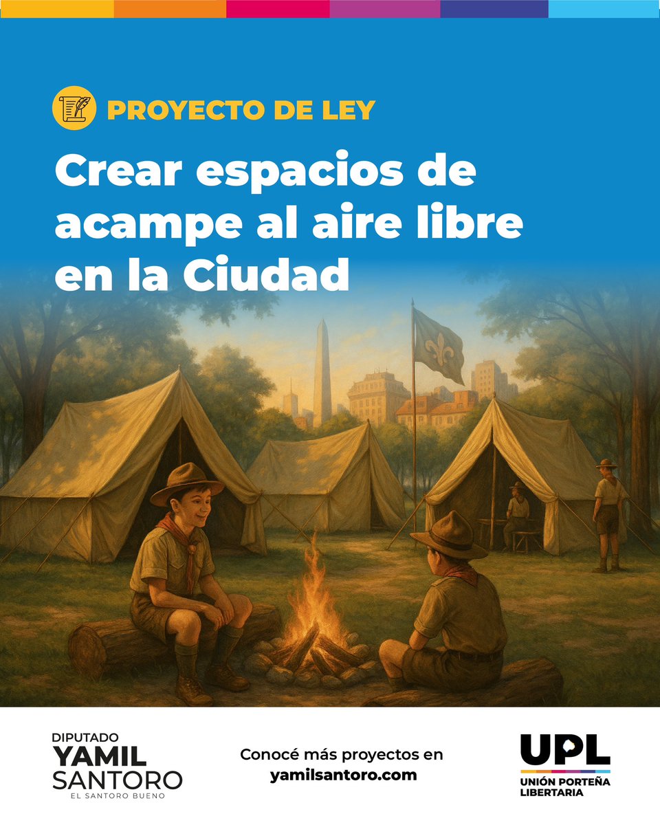 Ayer estuvimos reunidos con <a href="/ScoutsArgentina/">Scouts de Argentina</a> y Fundación scout para avanzar en una propuesta concreta: crear un espacio de acampe en la Ciudad de Buenos Aires.

Ya presenté un proyecto de ley para hacerlo realidad y beneficiar no solo a la comunidad scout,
sino también a clubes,