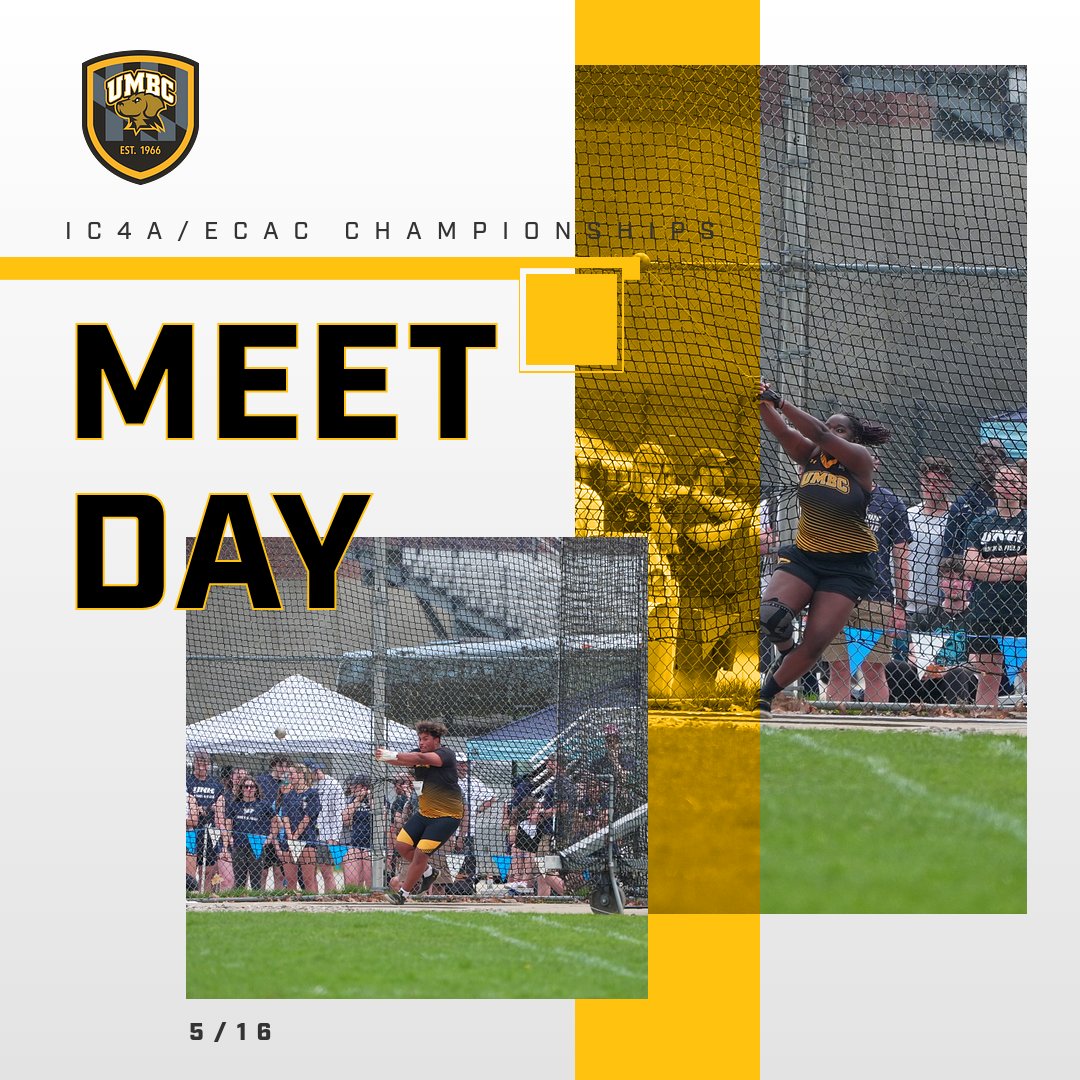 IT'S MEETDAY! The hammer throw kicks-off the IC4A/ECAC Championships in Fairfax today!

#RetrieverNation