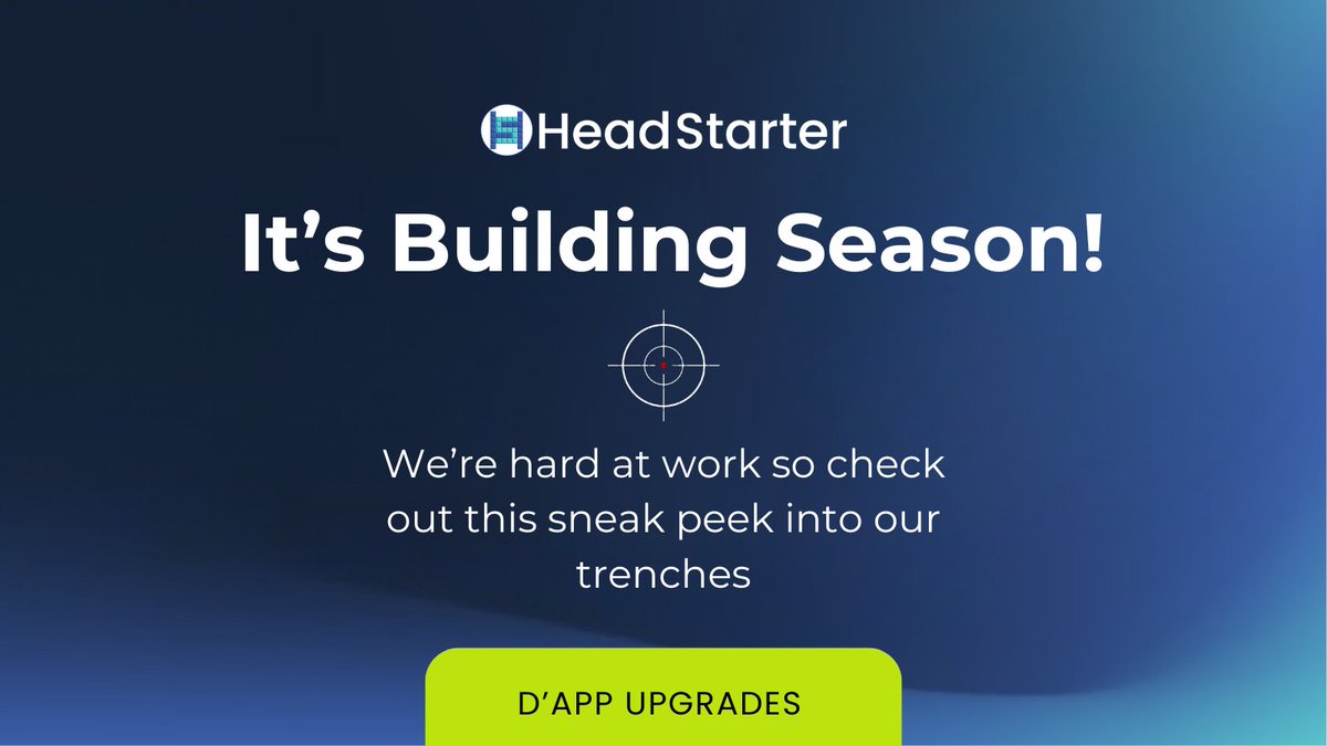 HeadStarter (@headstarterorg) on Twitter photo We’re excited to announce fresh updates to our d’App!💥🥳
⭐Your holdings are now nicely displayed in the portfolio section
⭐We have a new application process, powered by <a href="/TomasFinanceX/">Tomas Finance</a>
⭐ We don’t just curate the projects carefully, but also the newsletters we put out, so go We’re excited to announce fresh updates to our d’App!💥🥳
⭐Your holdings are now nicely displayed in the portfolio section
⭐We have a new application process, powered by <a href="/TomasFinanceX/">Tomas Finance</a>
⭐ We don’t just curate the projects carefully, but also the newsletters we put out, so go