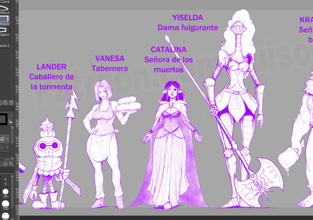 Os presento algunos de los personajes nuevos que he diseñado para el cómic de "HUNT TO TOWN"
Ya voy por la página 110 de 172  vaaaamos!!!