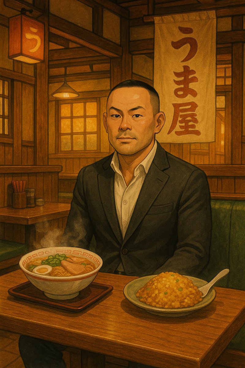 スーツ姿でキリッとラーメン×チャーハン。仕事も飯も全力がカッコいい。勝負はいつも、腹が決まった時に始まる。
#ラーメン好き #チャーハン最高 #うま屋 #副業で自由を #物販で人生改革