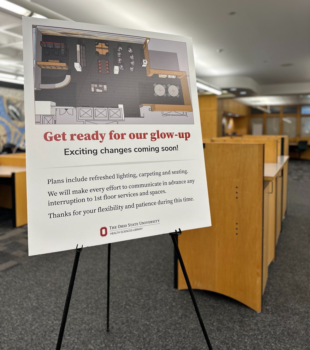 OhioStateFOD's tweet image. Big changes are coming to the Prior Hall lobby. Look for more updates coming soon!