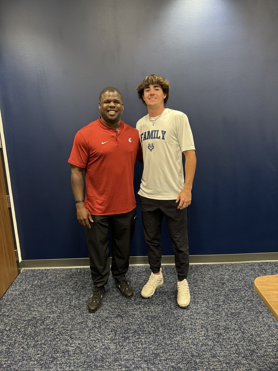 Thank you @DkirkwoodWSU for coming and visiting with me! <a href="/WSUCougarFB/">Washington State Football</a>