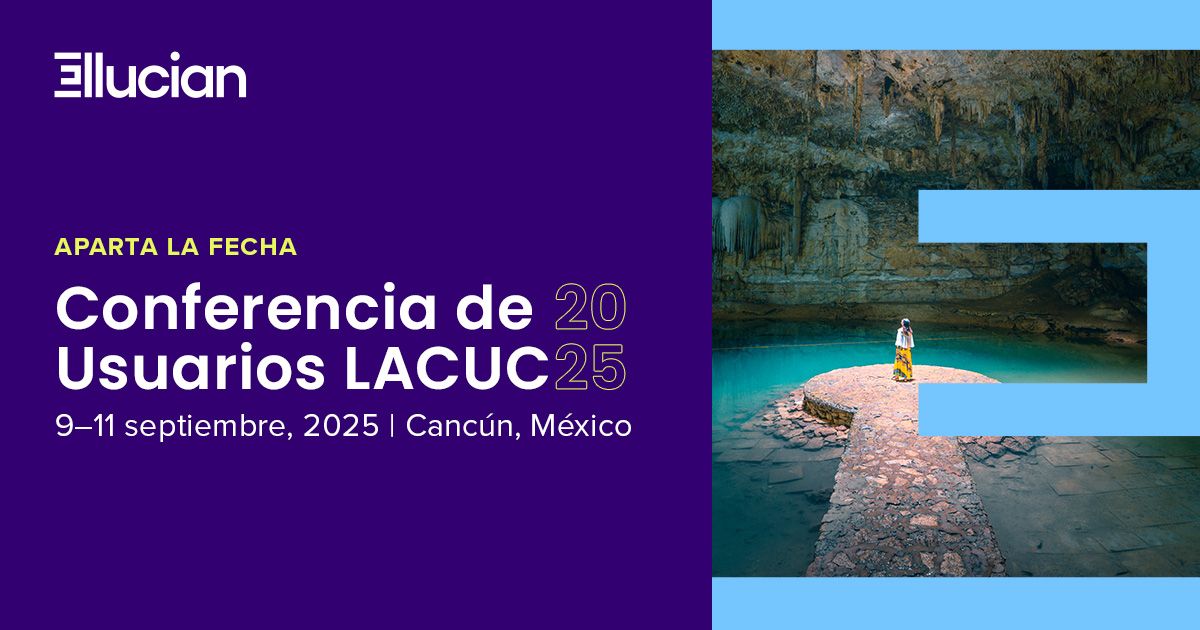🎉 ¡#LACUC2025 ya tiene fecha! La Conferencia de Usuarios de Latinoamérica y el Caribe, exclusiva para nuestra #ComunidadEllucian, regresa del 9 al 11 de septiembre en Cancún, México. 🌴
🔔 ¡Reserva la fecha y mantente atento! bit.ly/4j4Mh6q

#educaciónsuperior #HigherEd